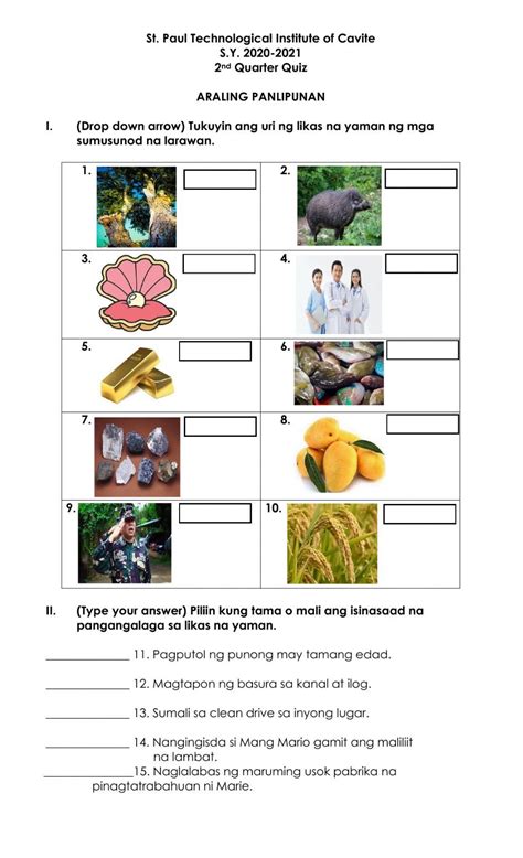 likas na yaman part 2 Flashcards .